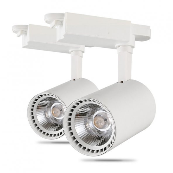30W Led Ray Spot- Beyaz kasa -Beyaz