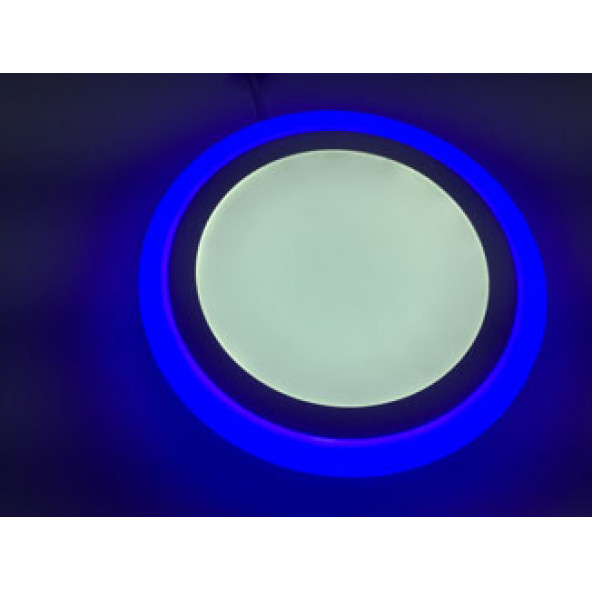24 Watt (18+6) Sıva Üstü Çift Renkli Led Panel - Mavi Beyaz