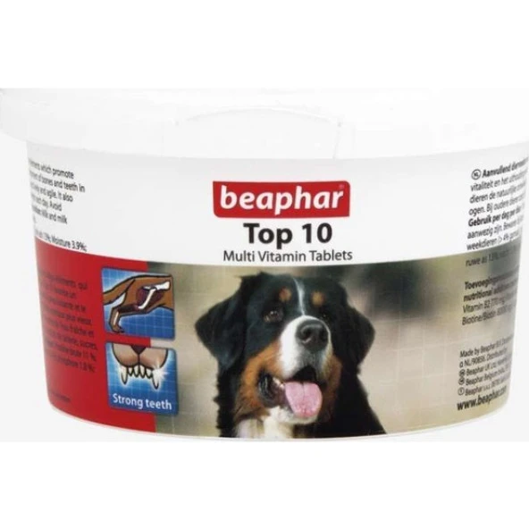 Beaphar Top 10 Köpek Multi Vitamini 180 Tablet  Skt: 05/2025