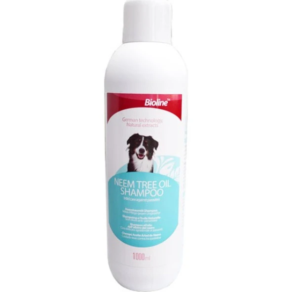 Bioline Neem Ağacı Özlü Köpek Şampuanı 1 Lt. Skt: 12/2026