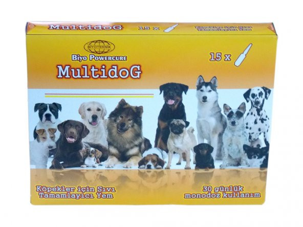 Biyo-Powercure Multidog Köpekler İçin Sıvı  Tamamlayıcı Yem