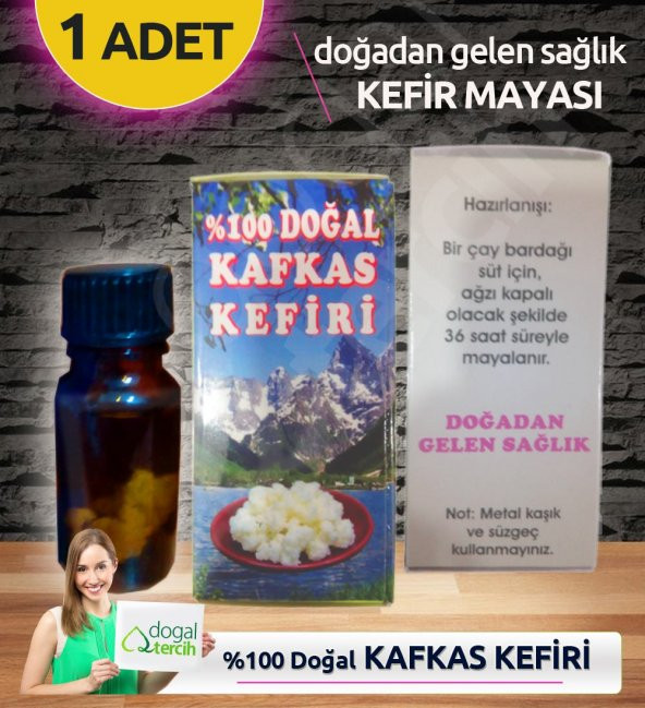 100 Doğal İri Taneli Kafkas Kefir Mayası - Çoğaltılabilir Canlı