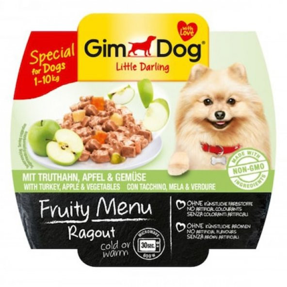 Gimdog Fruity Hindi Etli & Elmalı  Köpek 100 Gr SKT:01/20