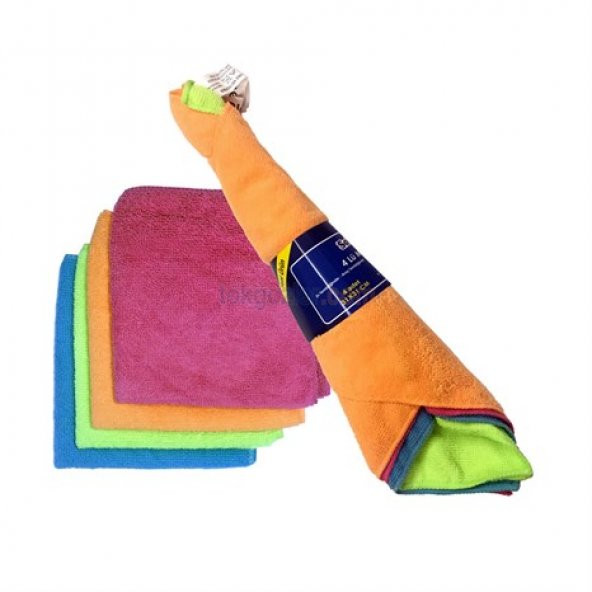 Viscomop Mikrofiber Temizlik Bezi 4'Lü Paket
