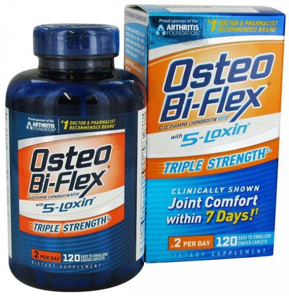 Osteo Bi-Flex 120 Tablet 5-Loxin Triple Strength