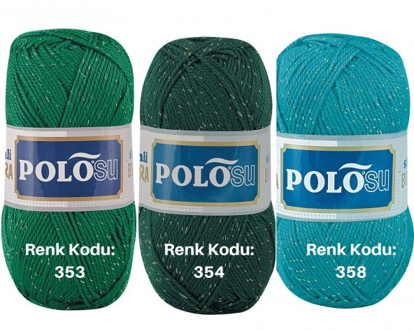 Polosu Simli Patiklik İplik, Simli Lüks Patiklik El Örgü İpi - 4