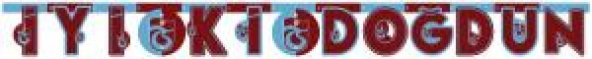 Trabzonspor İyi Ki Doğdun Harf Banner
