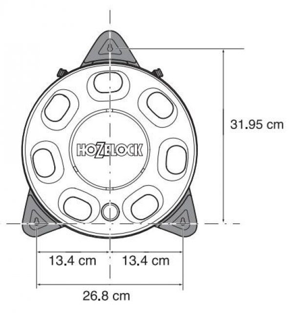Hozelock 2422H Hortum Makarası Duvara Monte 15 M Hortumlu - 3