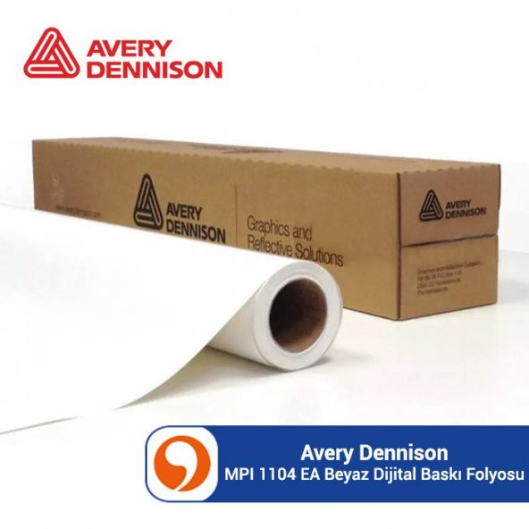 Avery MPI 1104 EA Hava Kanallı Parlak Cast Dijital Baskı Folyosu - 137cm