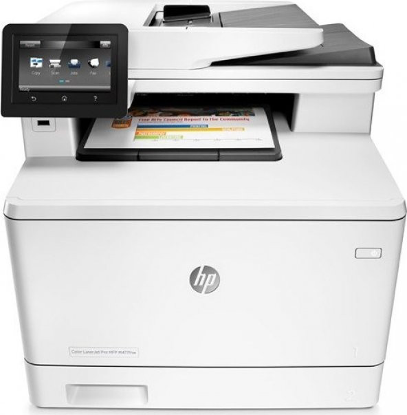HP Color LaserJet Pro MFP M477FDW Faks + Fotokopi + Tarayıcı + Ethernet + Wifi + Airprint + Yazıcı