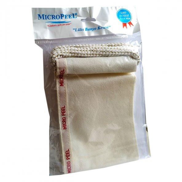Micro Peel İpek Sırt Kesesi Beyaz 12X70 - 3