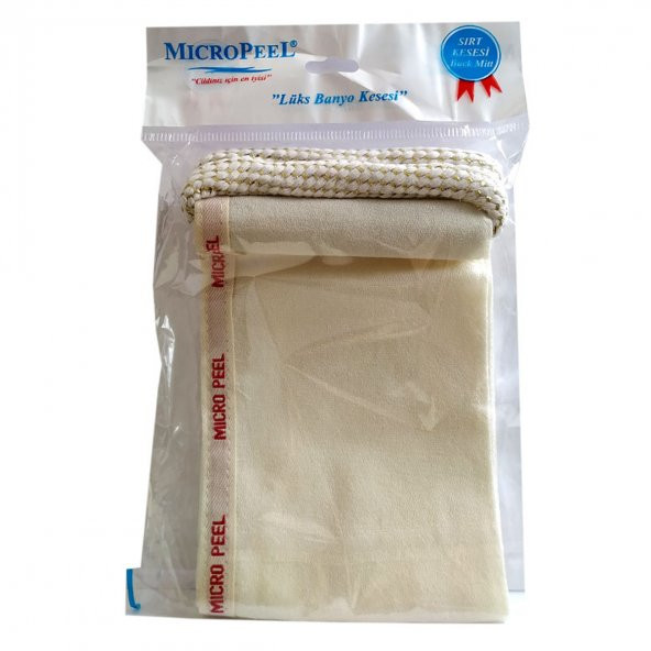 Micro Peel İpek Sırt Kesesi Beyaz 12X70 - 4