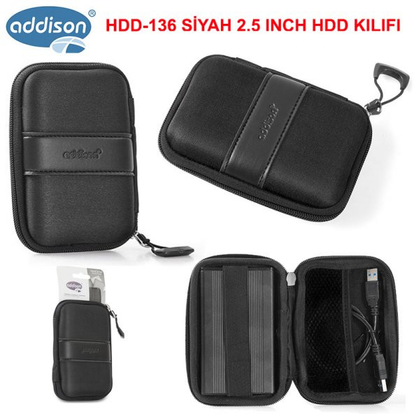 Addison HDD-136 Siyah 2.5 Hdd Kılıfı