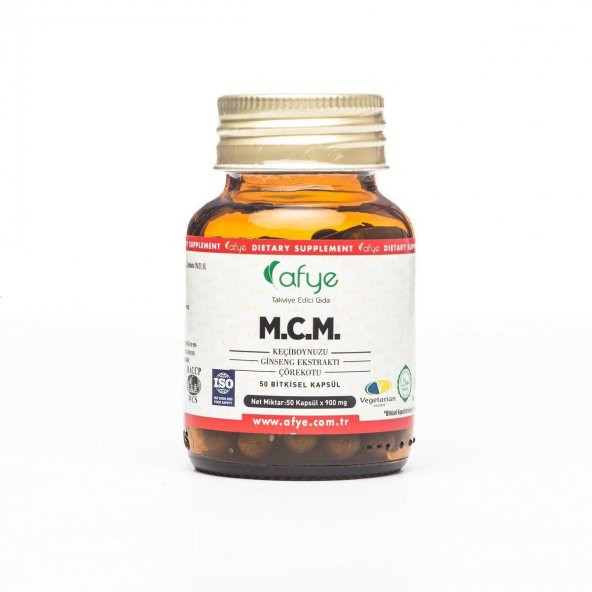 Afye Mcm 50 Kapsül 900 mg Çiçek Balı-Ginseng-Çörekotu-Keçiboynuzu