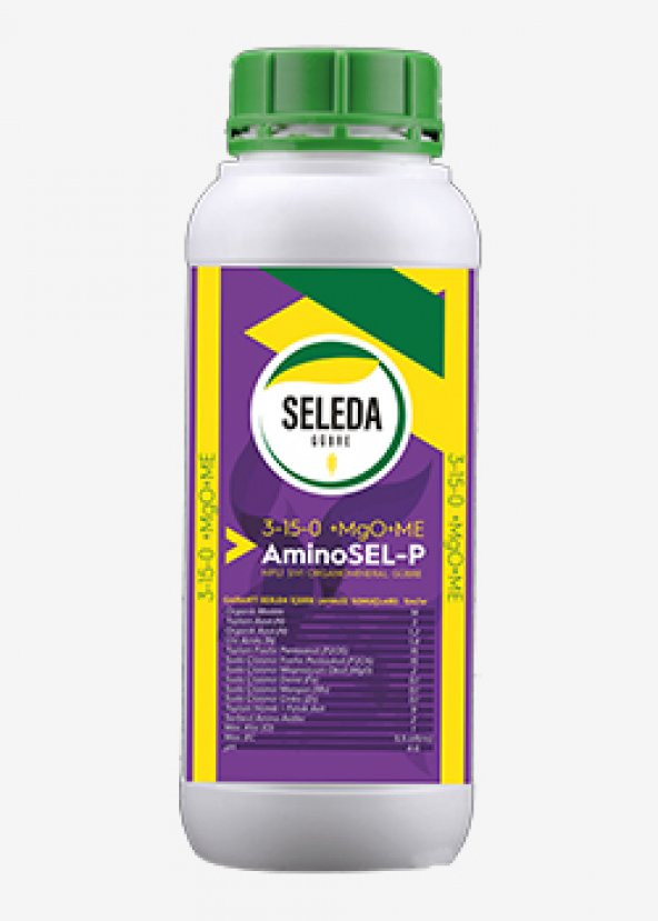 Seleda AminoSEL-P 3-15-0 Sıvı Organomineral Gübre 1 LT