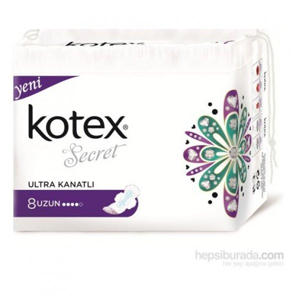 Kotex Secret Ultra Hijyenik Ped Uzun (8 Adet)