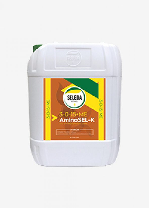 Seleda AminoSEL-K 3-0-15 Sıvı Organomineral Gübre 20 LT