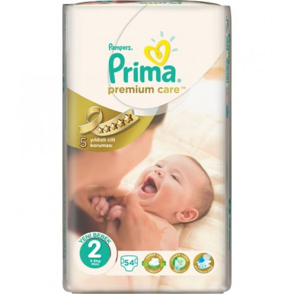 Prima Bebek Bezi Premium Care Mega Paket 2 Beden 54 Adet