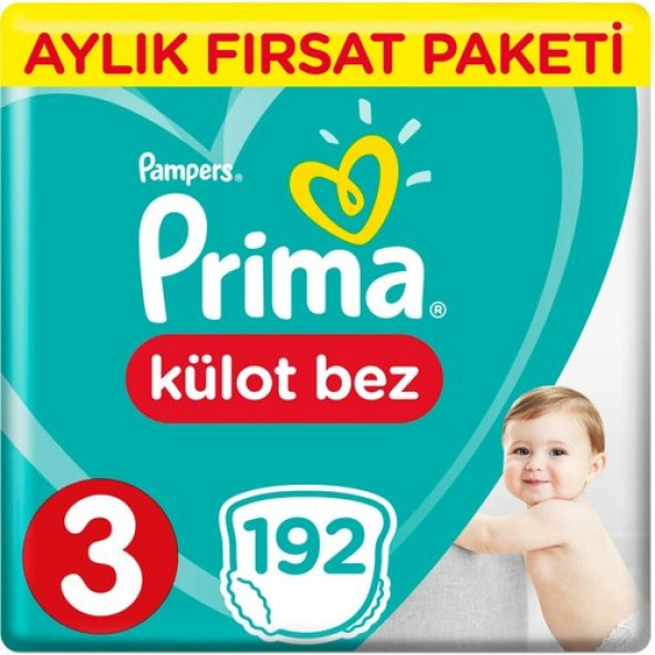 Prima Pants Külot Bebek Bezi 4 Beden Maxi Jumbo Aylık Fırsat Pake