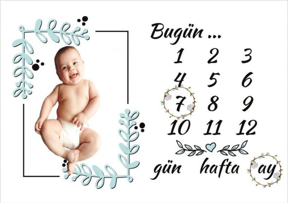 BEBEK AY AY ANI FOTOĞRAF ÇEKİM ÖRTÜSÜ - 2