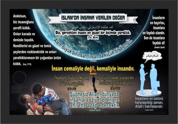 İslamda İnsana Verilen Değer-Okul ve Sınıf Posterleri