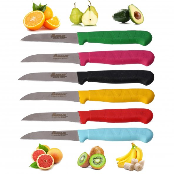 6lı Meyve Bıçağı Seti (6 Renk Seçeneği)