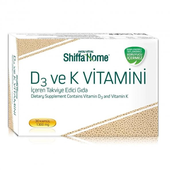 Shiffa Home Vitamin K&D3 30 Softgel