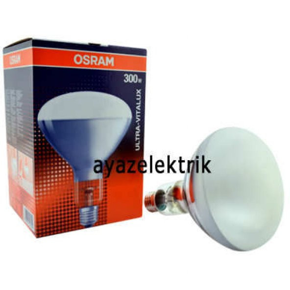 Osram 300 Watt ULTRA-VITALUX Ultraviolet Güneş Işığı Cam Yapıştırma Ampulü