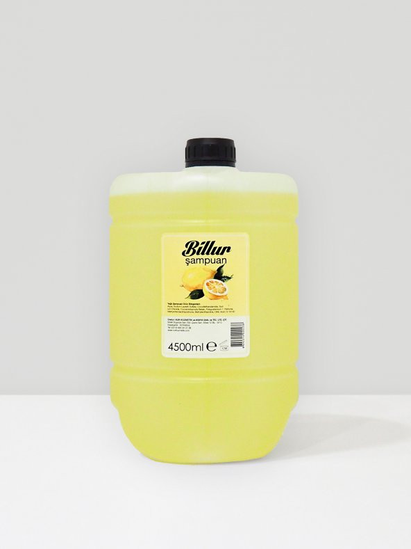 Billur 4,5 Litre Limon Özlü Yağlı Saçlar İçin Şampuan