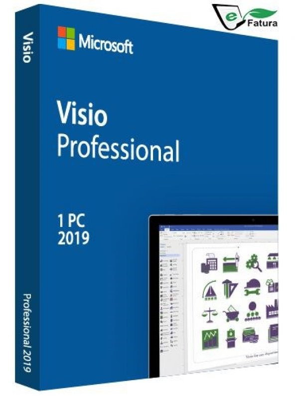 Microsoft Visio Professional 2019 Dijital Lisans