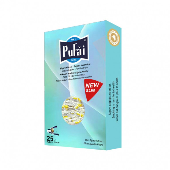 Pufai Ultra Slim Sigara Filtresi Ağızlık 5mm 6mm 250 Adet - 2