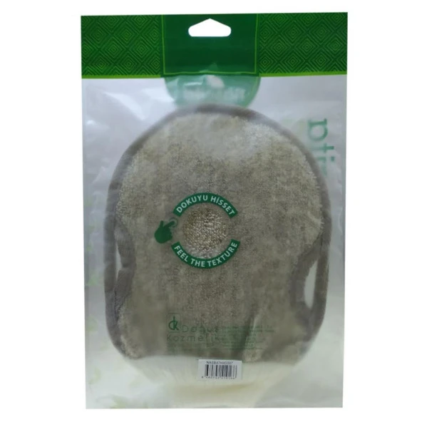 Nascita Spa Kabak Sİsal Koton Lifli Lastikli Kese 16CM x 22CM - 2