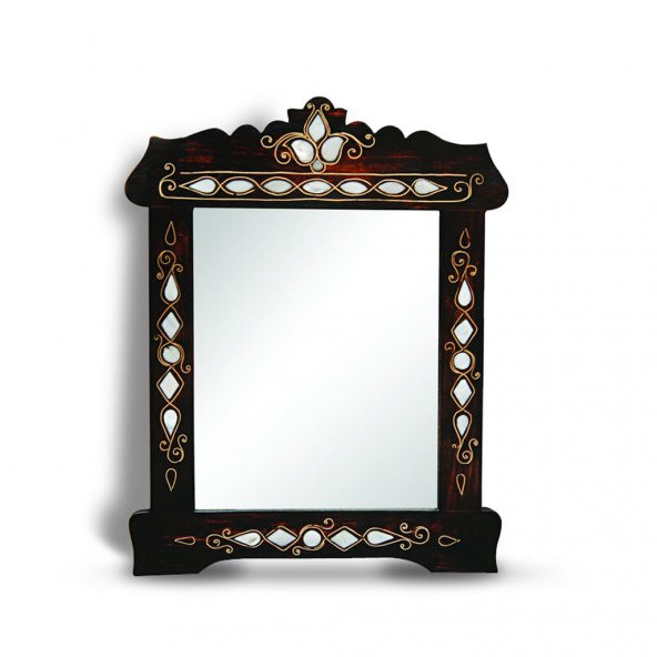 SEDEF KAKMALI DEKORATİF AHŞAP AYNA - 3