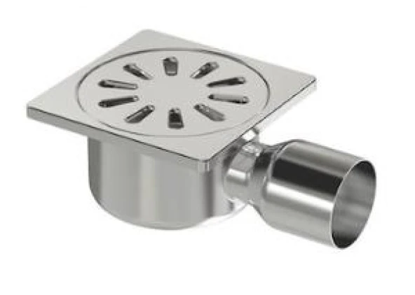 Maxiflow Premium Banyo Süzgeci Krom Yer Sifonu 10*10*50