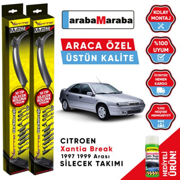 CITROEN Xantia Break 1997 1999 Arası Silecek Takımı