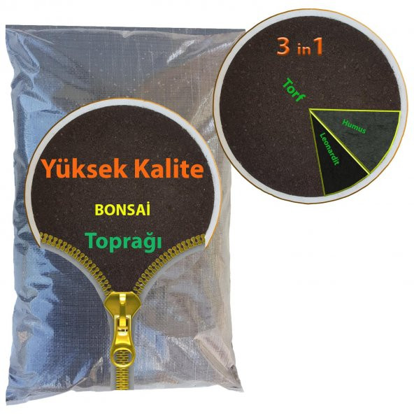 Bitbest 3in1 20lt Bonsai Toprağı Gübreli Karışım Çv ( Torf Humus Leonardit ) - 3