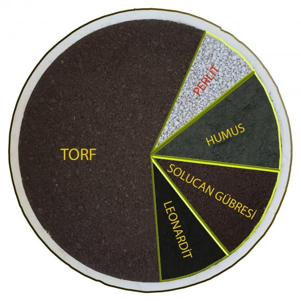 Bitbest 5in1 10lt Bonsai Toprağı Çv. Solucan Gübresi torf humus perlit Leonardit - 5