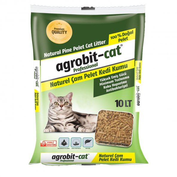 Agrobit Cat Pellet Çam Peleti Kedi Kumu 10lt ( Pelet ) En iyi kedi bakımı ve fiyat - 2