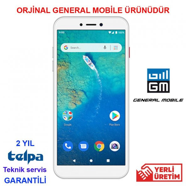 GENERAL MOBILE GM 9 GO 16 GB DUAL SİLVER (GENERAL MOBİLE GARANTİLİ)