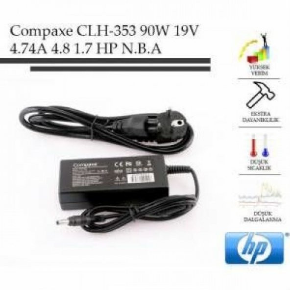 Compaxe CLH-353 19V 4,74A 4.8*1.7 Notebook Adaptör