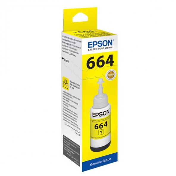 Epson 6644 70 Ml. Orijinal Y-Yellow Mürekkep