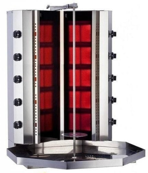 Tüplü Döner Makinası Doğalgazlı 10 Radyan Camlı V Model