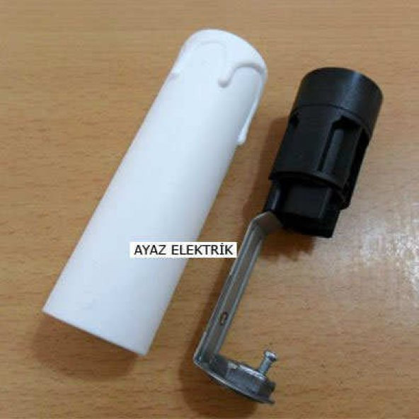 Büyük Beyaz E14 Mum Duy Dekoratif Standart Avize Ampul Duyu - 2