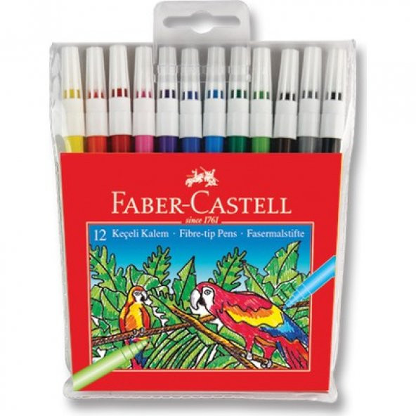 Faber-Castell Keçeli Kalem12'li Poşet
