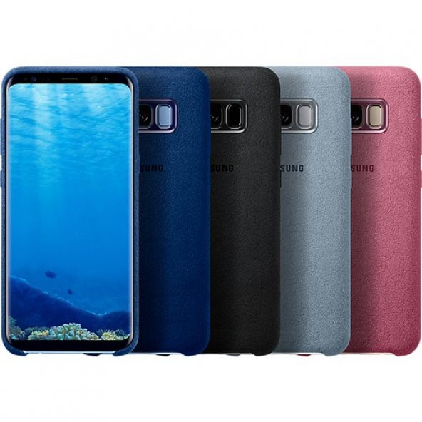 Samsung Galaxy S8 Plus Alcantara Kılıf Lacivert - EF-XG955ALEGWW - 4