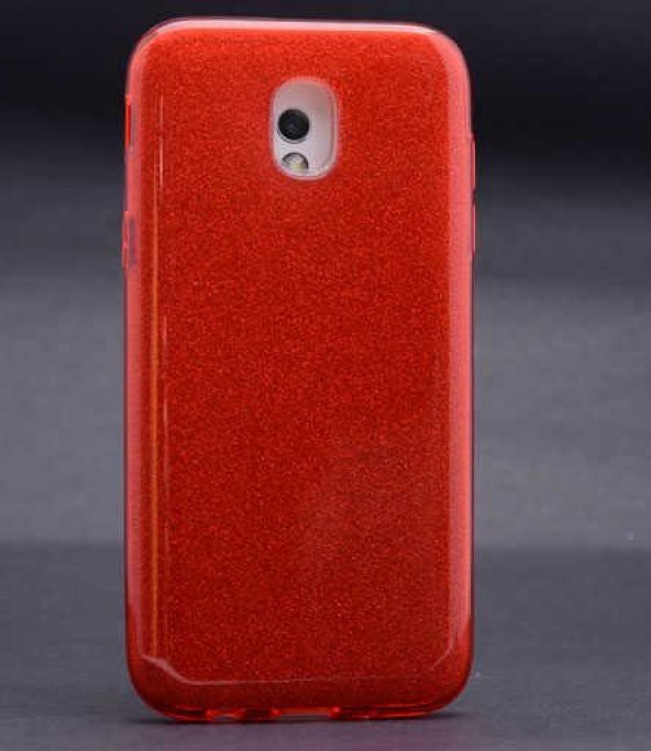 Edelfalke Galaxy J330 Pro Shining Silikon Kılıf Kırmızı