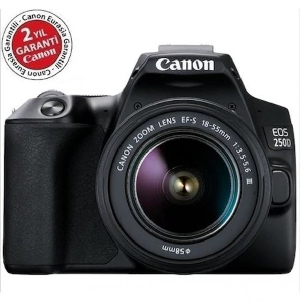 Canon EOS 250D 18-55mm DC III Fotoğraf Makinesi (Canon Eurasia Garantili)