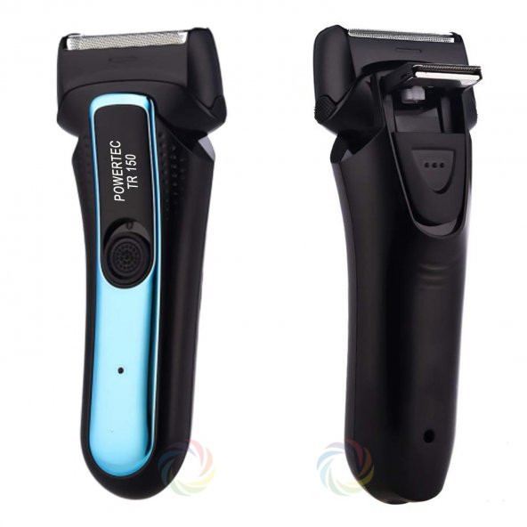 Powertec TR150 Sakal Traş Makinesi Şarjlı Sıfır Tıraş-Günlük Tıraş ve  Kullanım-Sıfır Kesim Jilet - 4