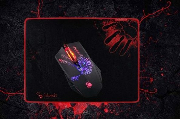 Bloody A6081 Blazing Gamer Mouse Micro Switch Mouse Pad Hediyeli