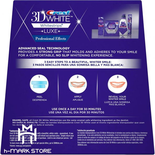 CREST 3D WHITE PROFESSIONAL LUXE Diş Bantları (1 Kutu - 40 Bant) - 5